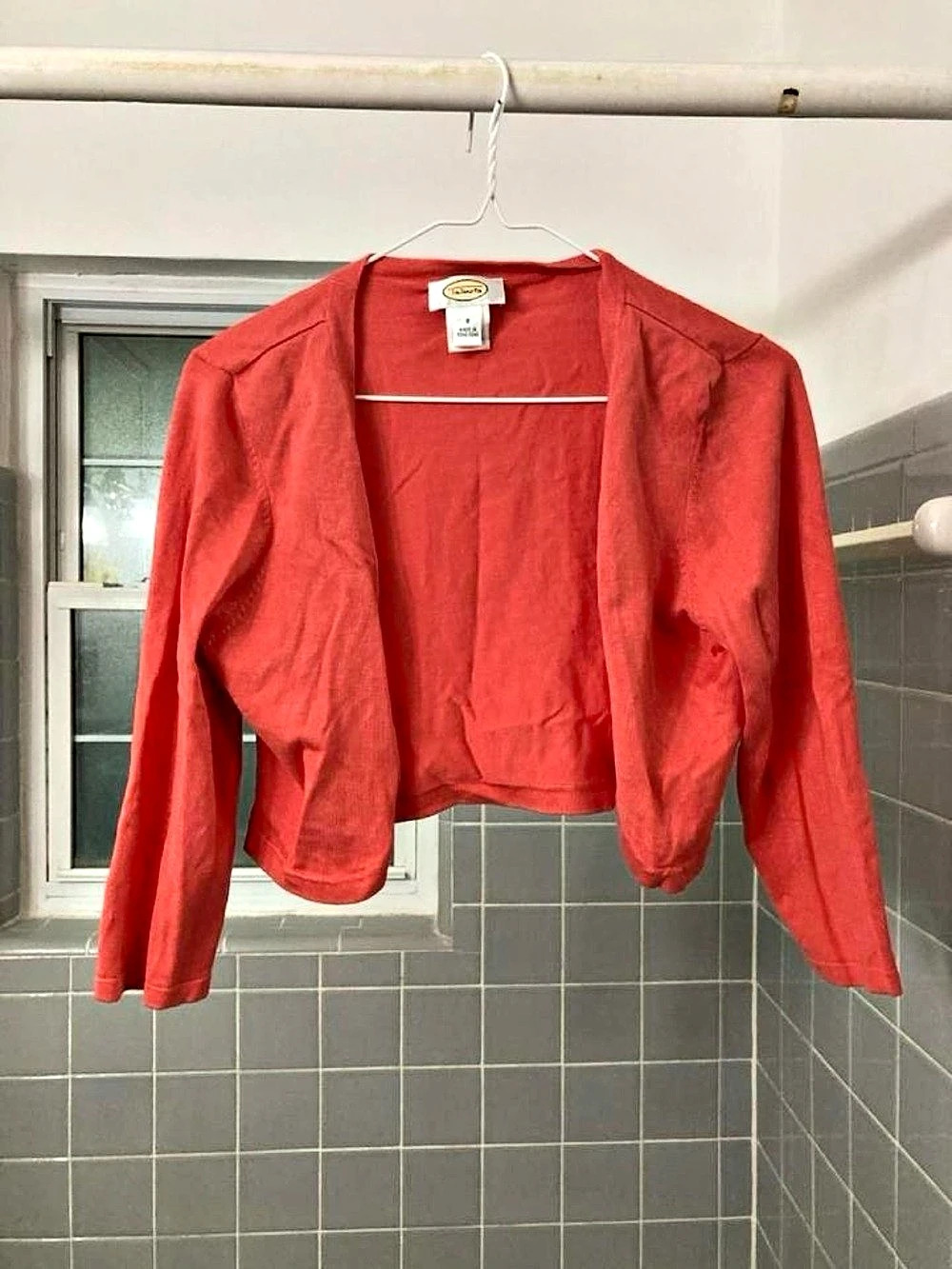 Talbots Women's Red Cropped Jacket Size 8